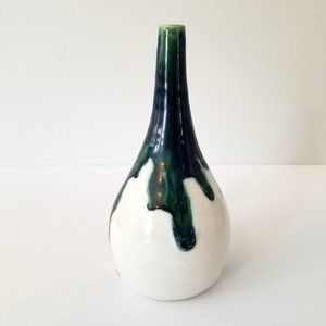 5.5" Drip Glaze Pottery Weed Vase